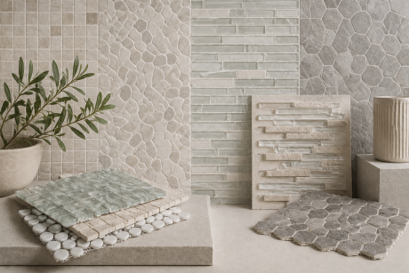 Detailreiches Glasmosaik in einer Dusche – individuelle Mosaikgestaltung von deinplattenleger.ch